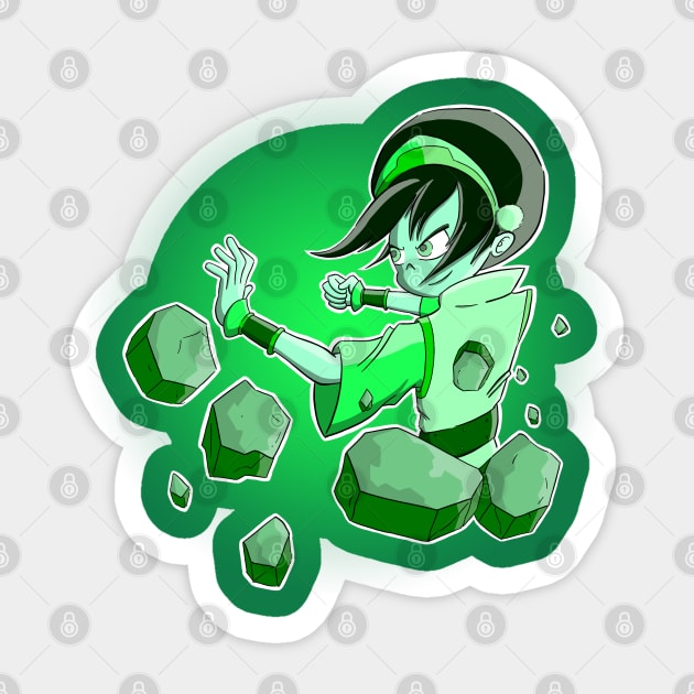 Toph Sticker by Fishonastick